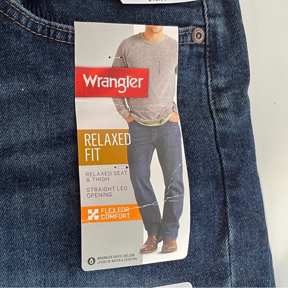 WRANGLER 5-Star Relaxed Fit Jeans. 32” X 32” NWT - Picture 4 of 11